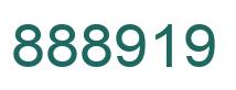 Number 888919 green image