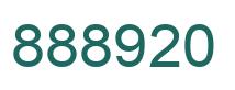 Number 888920 green image