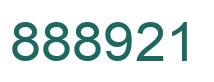 Number 888921 green image