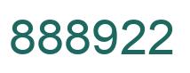 Number 888922 green image