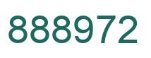 Number 888972 green image