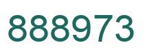 Number 888973 green image