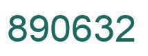 Number 890632 green image