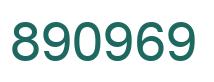 Número 890969 imagen verde