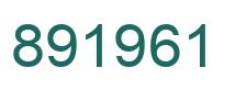 Número 891961 imagen verde