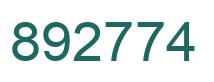 Número 892774 imagen verde