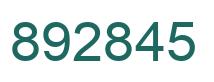 Número 892845 imagen verde
