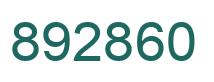 Number 892860 green image