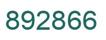 Number 892866 green image