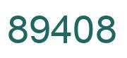 Number 89408 green image
