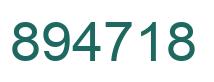 Número 894718 imagen verde