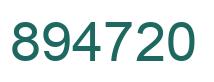 Número 894720 imagen verde