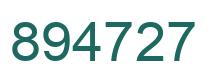 Número 894727 imagen verde
