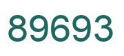 Number 89693 green image