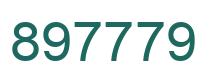 Number 897779 green image
