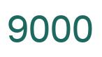 Número 9000 imagen verde