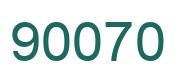 Número 90070 imagen verde