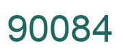 Number 90084 green image