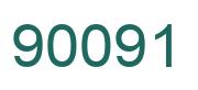 Number 90091 green image