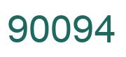 Number 90094 green image