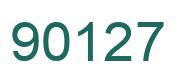 Number 90127 green image