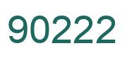 Number 90222 green image