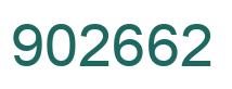 Number 902662 green image