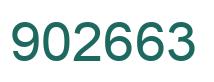 Number 902663 green image