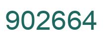 Number 902664 green image