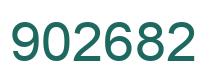 Number 902682 green image