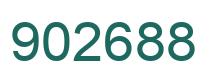 Number 902688 green image