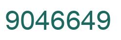 Number 9046649 green image