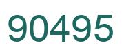 Número 90495 imagen verde