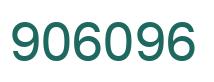Number 906096 green image