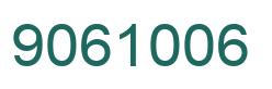 Number 9061006 green image
