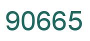 Número 90665 imagen verde