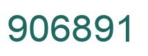 Number 906891 green image
