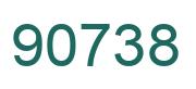 Number 90738 green image