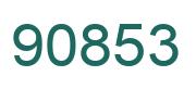 Number 90853 green image