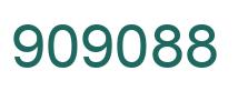 Number 909088 green image