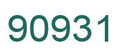 Number 90931 green image