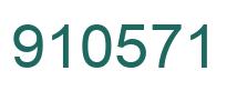 Number 910571 green image