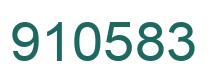 Number 910583 green image