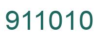 Number 911010 green image