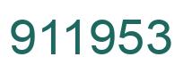 Number 911953 green image