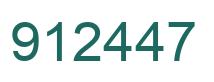 Number 912447 green image