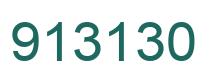 Number 913130 green image