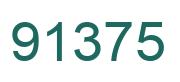 Number 91375 green image