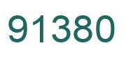 Number 91380 green image