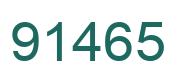 Number 91465 green image